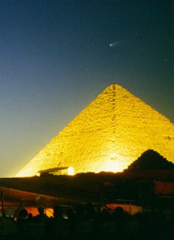 Hale-Bopp Comet Over Giza 2