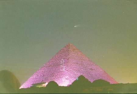 Hale-Bopp Comet Over Giza 3